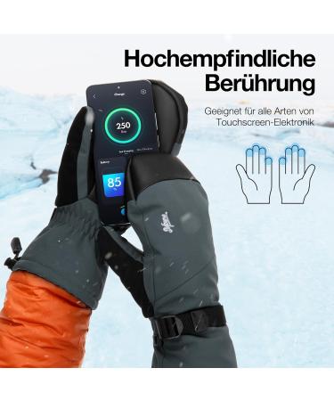 Torstire Waterproof Winter Gloves for Men | 3M Thinsulate Insulated Touchscreen Ski Gloves | XL Thermal Sports Gloves for Snowboarding & Snowmobiling - Buy Online on GoSupps.com