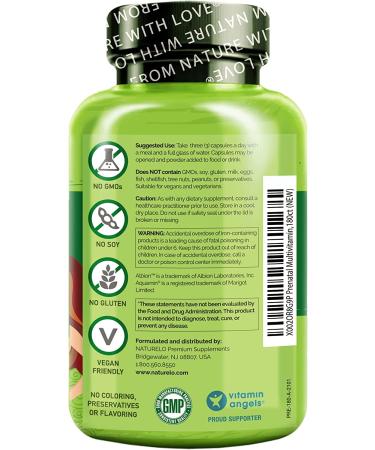 NATURELO Prenatal Multivitamin - Organic Whole Food  Gluten Free  180 Capsules - Buy Online on GoSupps.com