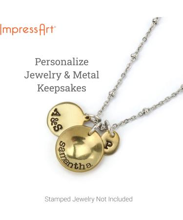 ImpressArt 3mm Lowercase Typewriter Metal Stamp Letter Set for DIY Jewelry Making - Buy Online on GoSupps.com
