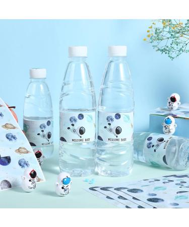 Fangleland Outer Space Baby Shower Water Bottle Labels - 28pcs Solar System Welcome Baby Wrappers for Gender Reveal Decor - Personalized Astronaut Supplies - Buy Online on GoSupps.com