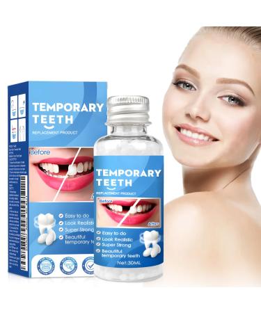 PGonline Temporary Tooth 30g Tooth Repair Kit Dental Plasters Fixed Dental Beads Temporary Teeth False Tooth for Missing Broken Teeth Dental Filling Material