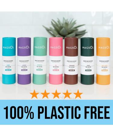 MAGSOL Plastic-Free Natural Deodorant for Women - 100% Aluminum Free Baking Soda Free Plastic Free - 2.8 oz Patchouli - Buy Online on GoSupps.com