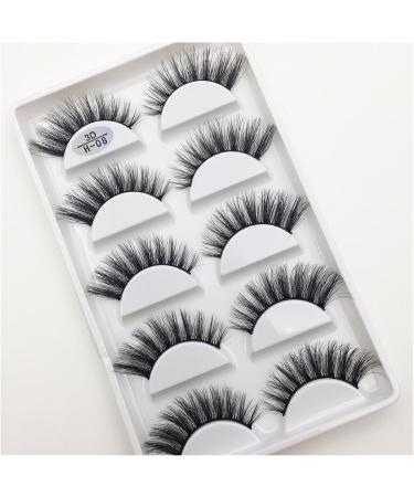 UAMOU 16 Style 10/50 Boxes 3D Mink Lashes Natural Cross False Eyelashes Long Messy Makeup Eye Lashes Faux Cils Maquillaje Cheerfully (Color : 5Pairs H 08 Size : 10Boxes 50Pairs) - Buy Online on GoSupps.com