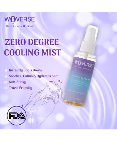 Intimate hygiene cooling mist | Zero Degree Cooling Mist Instant Cooling & Hydrating Spray for Hot Flashes Premenopausal & Mature Skin Non-Sticky 50ml - Buy Online on GoSupps.com