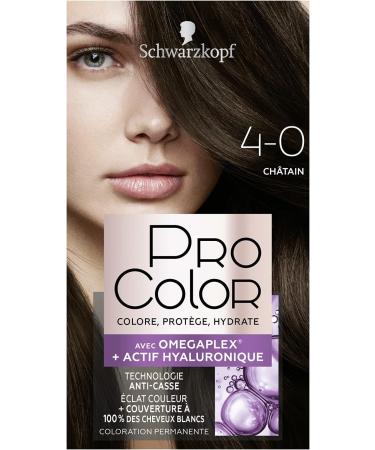 Schwarzkopf - Pro Color - Permanent Hair Color - Anti-Breakage - Colors Protects and Moisturizes - Omega Plex Technology - Extra Long-Lasting Hold - Brown 4.0 1 Unit (Pack of 1) - Buy Online on GoSupps.com