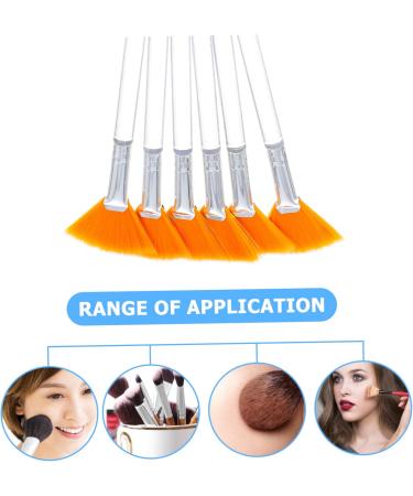 Baluue 12 Pcs Beauty Mask Brush Makeup Brushes Mask Applicator Brushes for Facials Fan Artificial Fiber 15x4cmx2pcs Yellowx2pcs - Buy Online on GoSupps.com