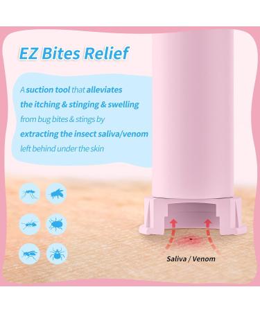 Memine EZ Bites Relief Suction Tool - 2 Pack Bee Sting & Bite Itch Relief Sucker - Kid-Friendly, Temporary Itch & Swelling Relief - Buy Online on GoSupps.com
