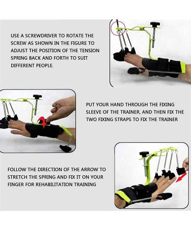 Cushion Finger Wrist Orthotics Exerciser Tendon Arm Support Adjustable Resistance Stroke Rehabilitation Active and Passive Integration - Buy Online on GoSupps.com