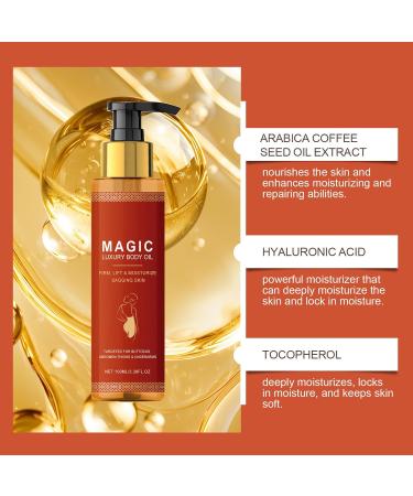 Huile Corps Hydratante et Rafra chissant Magic Huile Soins pour le Corps Huile Corporelle Raffermissante pour la Peau Lifting Body Oils - Buy Online on GoSupps.com