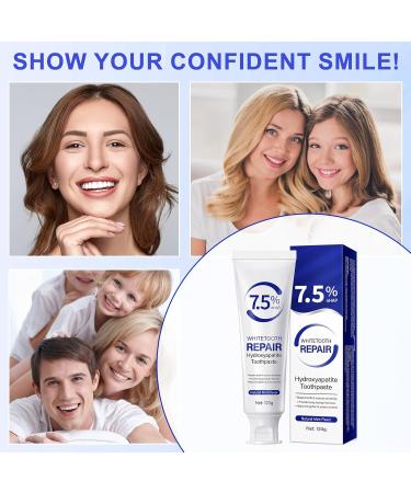 Hydroxyapatite Toothpaste 7.5% Hydroxyapatite Toothpastes for Enamel Protection and Tooth Strengthening Gentle Mint Fresh Breath Daily Use for Oral Health 120g - Buy Online on GoSupps.com
