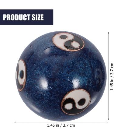 Beavorty Vintage Blue Enamel Baoding Balls - Traditional Chinese Hand Massage & Fitness Exercise Balls - Buy Online on GoSupps.com