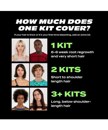 Bleach London Low and Slow Bleach Kit - Gentle Lightening for Curly, Coily, Fine Hair - Lifts 6 Levels - Includes Bond Restoring Mask - All Hair Types - Buy Online on GoSupps.com