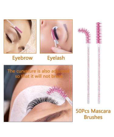 Lash Fan Eyelash Extension Supplies with USB Mini Portable Fans, Shampoo Brush, Mascara Brushes, Wash Bottle - Rose Color - Buy Online on GoSupps.com