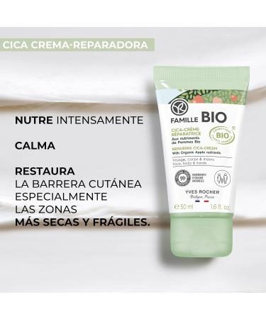 Yves Rocher - Repairing Cica Cream - Repairs and soothes weakened and irritated skin - Healing - For the whole family - Organic apple active ingredient - 50 ml - Buy Online on GoSupps.com