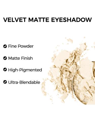 Erinde Single Beige Eyeshadow Palette - High Pigment Nude Tones Waterproof Matt Shadows Long-Lasting Eye Makeup - Buy Online on GoSupps.com