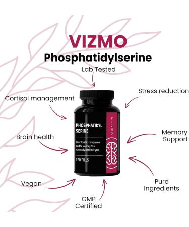 UAB Involutus Phosphatidylserine 100mg 120 highdose vegan capsules for memory concentration stress reduction lowering cortisol levels cortisol balance focus Vegan NonGMO Gluten Free - Buy Online on GoSupps.com