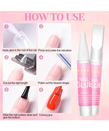 10pcs Extra Strong Nail Glue Set - Perfect for Artificial Nails Nail Extensions & Design - Buy Online on GoSupps.com