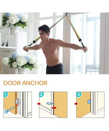 5pcs Resistance Bands Set with Handles - 100 LBS Strength Training for Men & Women | Home Gym Fitness Equipment - Buy Online on GoSupps.com