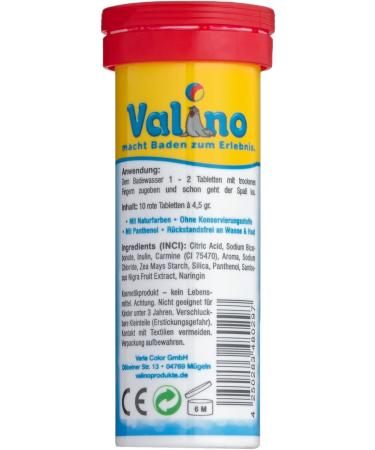 Valino Bath Colours Red - Pack of 2 (10 Pieces Each) | International Shipping Available - Buy Online on GoSupps.com