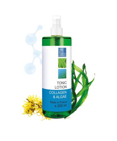 bleu & marine Bretania - Collagen & Algae Gentle Tonic Lotion | Marine Vitamins & Minerals Infused | Anti-oxidant | Purifying & Tightening | Nourishing & Moisturizing | Non-Alcoholic 200 ml