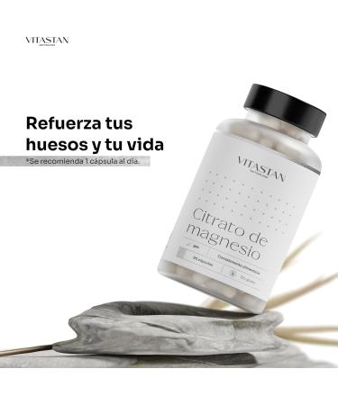 Magnesium Vitastan 180 - Magnesium Citrate 1000 mg - 6 months supply - High dose of elemental magnesium - Sports supplement - Helps electrolyte balance - Buy Online on GoSupps.com