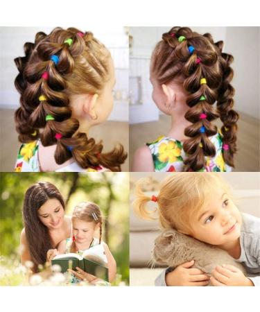 100 PCS Colored Baby Hair Bands | Soft Elastic Hair Ties for Toddler Girls | Ponytail Holders - Buy Online on GoSupps.com