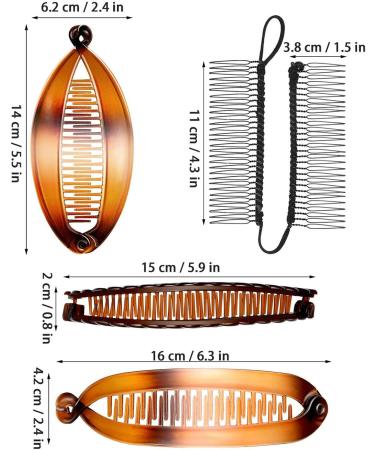 Vintage Banana Hair Clips - Unique Fish Shape Hair Accessories for Stylish Hairdos - Buy Online on GoSupps.com