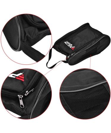 Portable Breathable Golf Shoes Bag - Black Golf Storage Accessories for Travel & Sports - Buy Online on GoSupps.com
