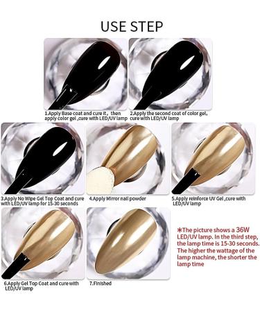 Christmas Green Chrome Nail Powder | Holographic Glitter & Metallic Dust for DIY Gel Polish & Nail Art - Buy Online on GoSupps.com