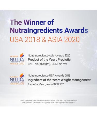 BNRThin Pro Probiotic Lactobacillus Gasseri BNR17 10 Billion CFU Guaranteed Digestive Health 30Capsules x 6packs 180 Count (Pack of 1) - Buy Online on GoSupps.com