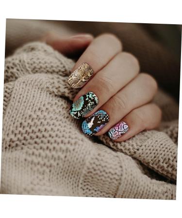 6 Boxes Nail Transfer Stickers Snake Nail foil Transfer Stickers Leopard Nail foil Snake Nail Art Nail Kits Nail Sticker Decal calcomanias para u as Classic Nail Stickers Assorted Colorx3pcs 50X4X0.1CMx3pcs - Buy Online on GoSupps.com