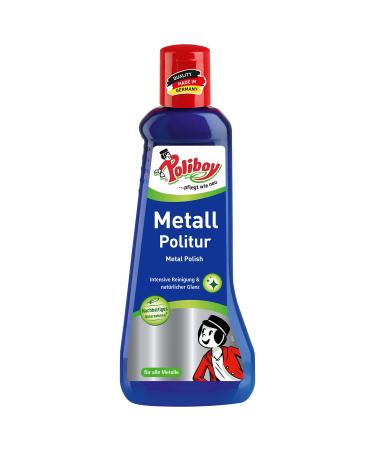 Poliboy - metal polish - cleaning and maintaining metals - with start -up protection - individually - 200ml - made in Germany 200 ml (1 Pack)