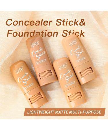 Concealer Stick 2 Pack Concealer Conceal And Contour Face Makeup For All Skin Types Longwear Cream Concealer Stick Highlights Moisturizes Natural Full Coverage (0204) - Buy Online on GoSupps.com