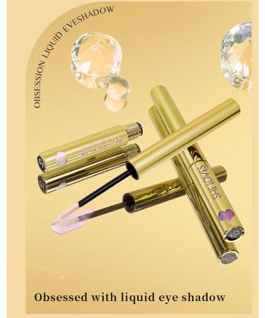 4Pcs Liquid Eye Lasting Glitter Eyeshadow Liquid Multi-Dimensional Eye Looks Eye with Applicator Eyeshadow Liquid-Set - Buy Online on GoSupps.com