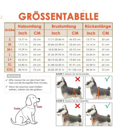 Slowton Winter Dog Coat | Waterproof Windproof Jacket with Turtleneck Scarf for Small to Medium Dogs | Warm Polar Trap Outfit with Reflecting Stripes - Gray M+ - Buy Online on GoSupps.com