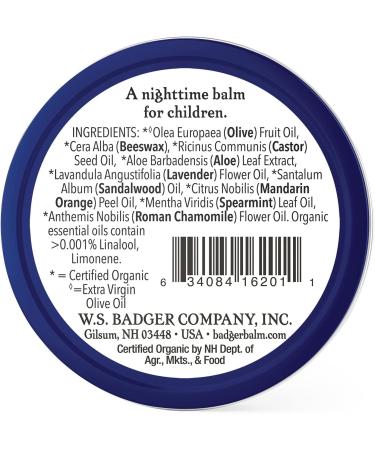 Badger Organic Night-Night Balm - Lavender & Chamomile 0.75 oz | Relax & Sleep Aid - Buy Online on GoSupps.com