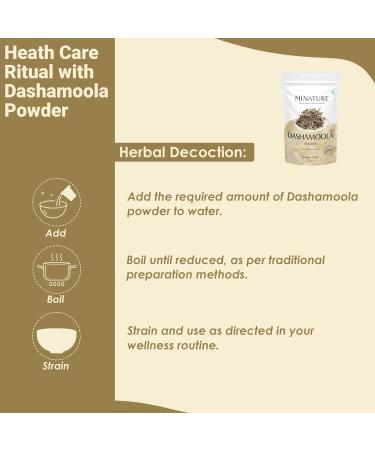 Mi Nature Dashamoola powder | 227g (8oz) | Herbal Health Care Blend | Made with 10 Traditional Herbs | Pure & Natural - Buy Online on GoSupps.com