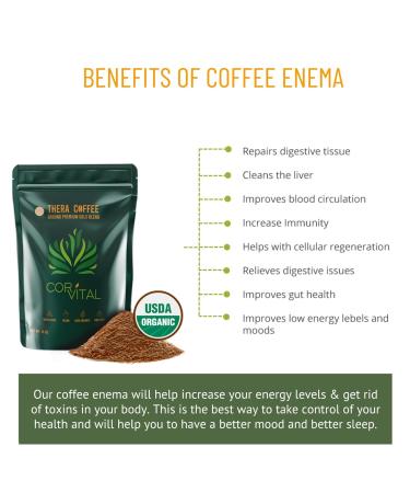 Cor-Vital 1 LB. Medium Roast Organic Coffee Enema - Best Organic Coffee - GersonTherapy Approved - Buy Online on GoSupps.com