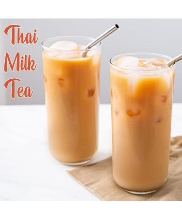 Thai Milk Tea Premium Bubble Tea Powder (1kg / 33 servings) - Make Bubble Tea at Home - Ideal for Frappes Coffee Boba Tea Milkshakes - Gluten Free Halal Certified - Buy Online on GoSupps.com