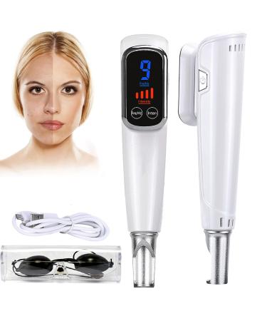 Stylo Picoseconde avec Cran LCD 9 Niveaux De Fr Quence + 4 Niveaux D'Intensit pour Liminer Les Tatouages Cicatrices Grains De Beaut Taches De Rousseur Et Taches Brunes Blue