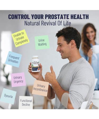 Wins Town Prostate Pills Saw Palmetto Prostate Health Supplements for Men Support Hair Health Urinary Tract & Bladder Control 60 Tablets - Buy Online on GoSupps.com