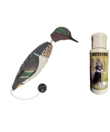 HuntEmUp Ultimate Teal Hunting Dog Training Scent and Realistic Teal Duck Dummy - Waterfowl Puppy Gundog Training Bundle Sporting Dog Pointer Retriever Retrieving Trainer