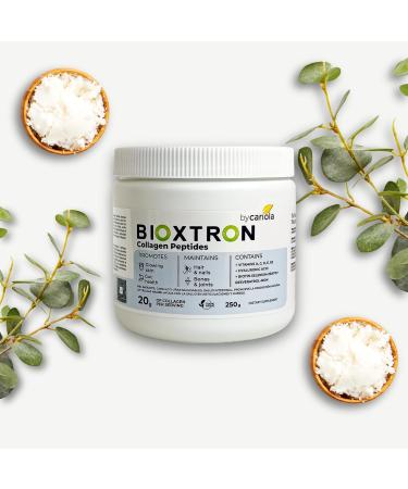 Bioxtron Collagen Peptides Powder - Unflavored Type I Bovine with Stem Cell Renewal for Hair Nail Skin Gut Bone & Joint Health Support - Hyaluronic Acid Protein Biotin (250 gr) - Buy Online on GoSupps.com