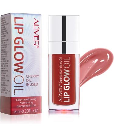 SBHEANGBA Moisturizing Lip Oil No-Sticky Lip Gloss Tinted Lip Balm Lip Care Long Lasting Clear Liquid Lipsticks Plump Lip Glow Oil For Dry Lip's Moisturizing Hydrating And Nourishing Rosewood 03# Rosewood - Buy Online on GoSupps.com