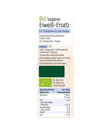 Organic Vegan Protein Replacement Powder | Herbal Gluten-Free Egg Alternative | 20g Protein for Cooking & Baking - Buy Online on GoSupps.com