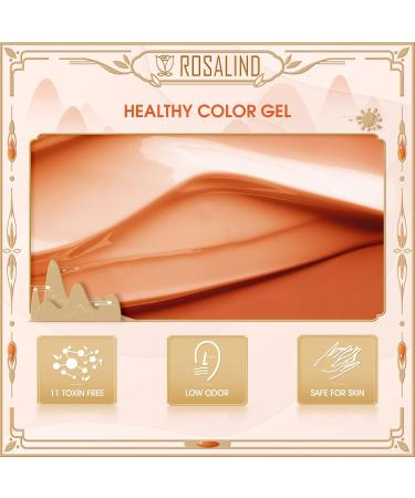 ROSALIND UV Nail Polish Shellac Nail Polish 10 Pieces Colour Nail Gel Red Yellow Green Semi Permanent Nails Shellac Set Salon/Home Nail Polish Kit 6 ml Valentine's Day 05 - Buy Online on GoSupps.com