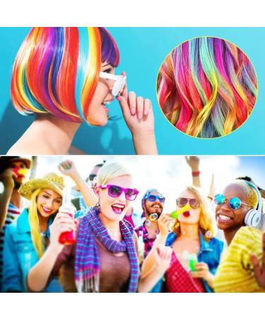 10 Colorful Hair Chalk Pens for Girls Women Temporary Hair Coloring Safe & Non-Toxic Washable Hair Dye Colourful Pens - Great Gift for Girls KK's (10 PEN Chalk) - Buy Online on GoSupps.com