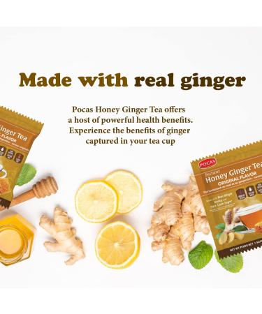 Pocas Honey Ginger Tea Original 18g 20ct (Pack of 2) - Buy Online on GoSupps.com