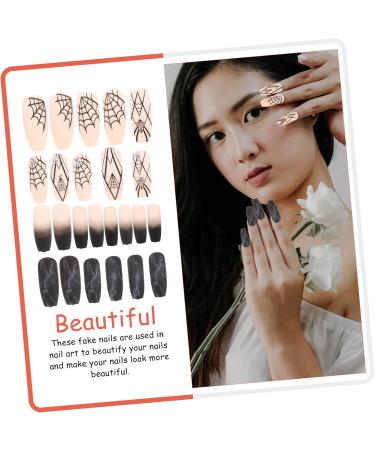 Beaupretty 3 Sets Halloween Fake Nails Fake Nails Coffin Fake Nails DIY False Nail Tips Nails for Women Ghost Decor Manicure Supply Manicures Charm Nail Decor Halloween False Nails Abs - Buy Online on GoSupps.com