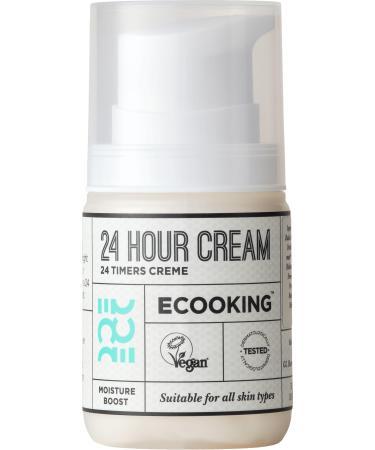 Ecooking 24 Hour Cream All-In-One Face Moisturiser 50ml | Enriched with Hyaluronic Acid Vitamin E & Shea Butter | Nourishing Lightweight & Non-Greasy for All Day Hydration